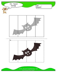 Kes Yapıştır Çalışma Sayfaları